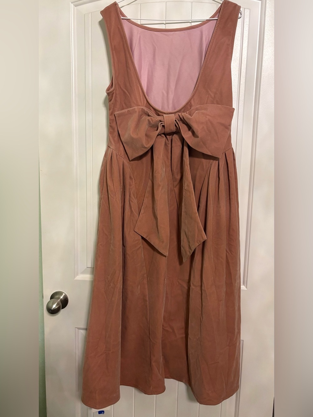 Cider Velvet Dress Bow Back NWT - Picture 5 of 5